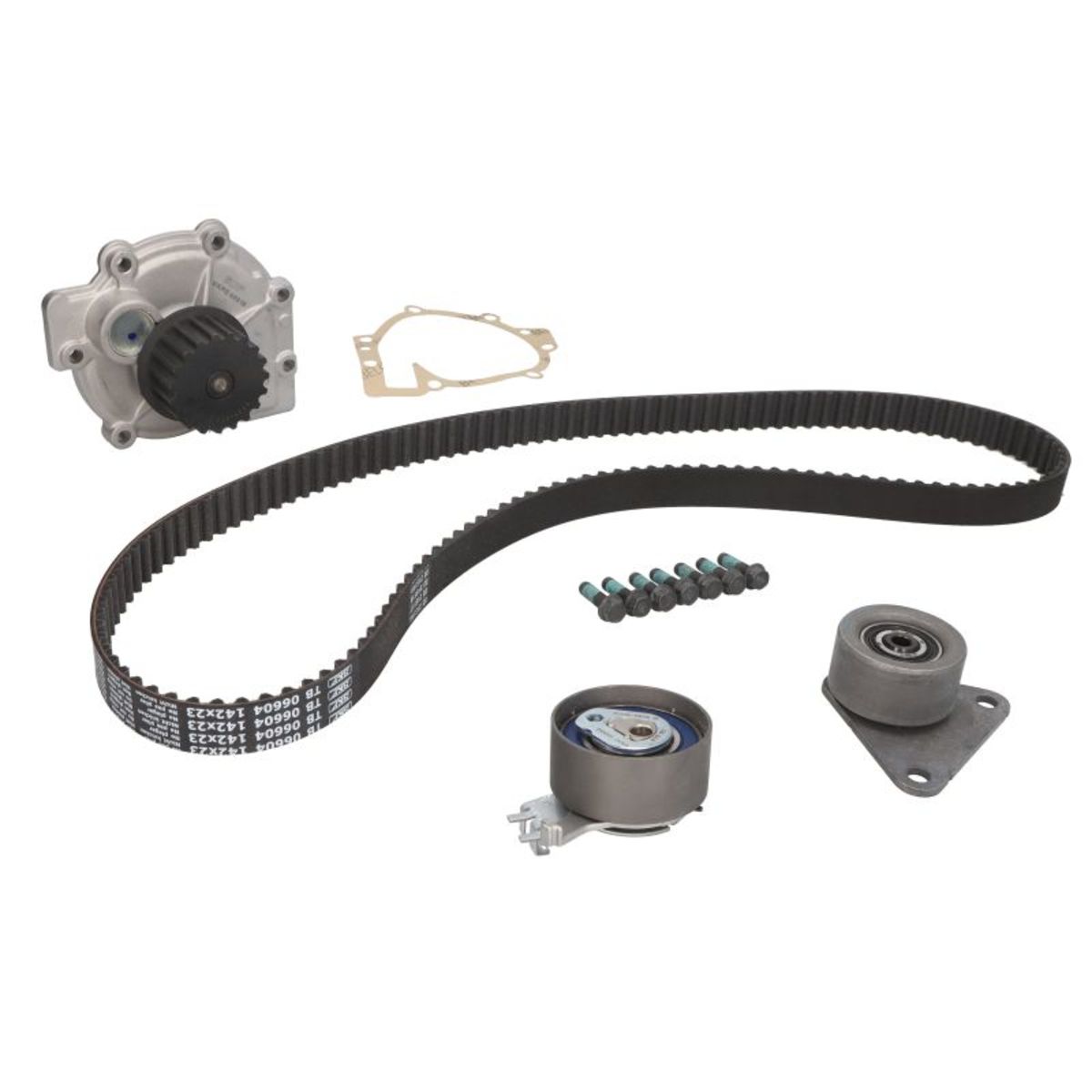 Vesipumppu + jakohihnasarja SKF VKMC 06604
