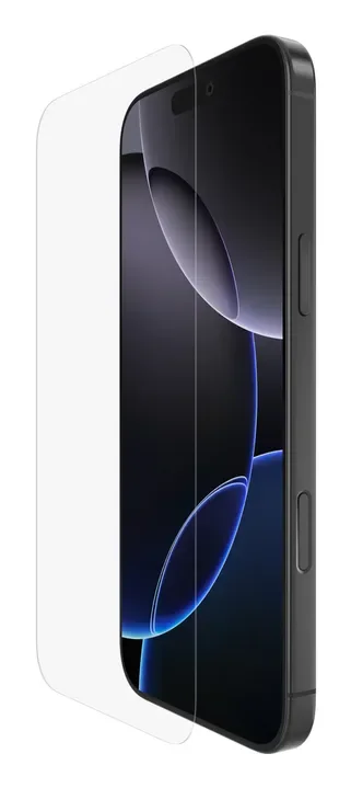 Belkin ScreenForce, Apple, iPhone 16 Pro Max, Antibakteerinen, Iskunkestävä, Naarmuuntumisenkestävä, Läpinäkyvä, 1 kpl