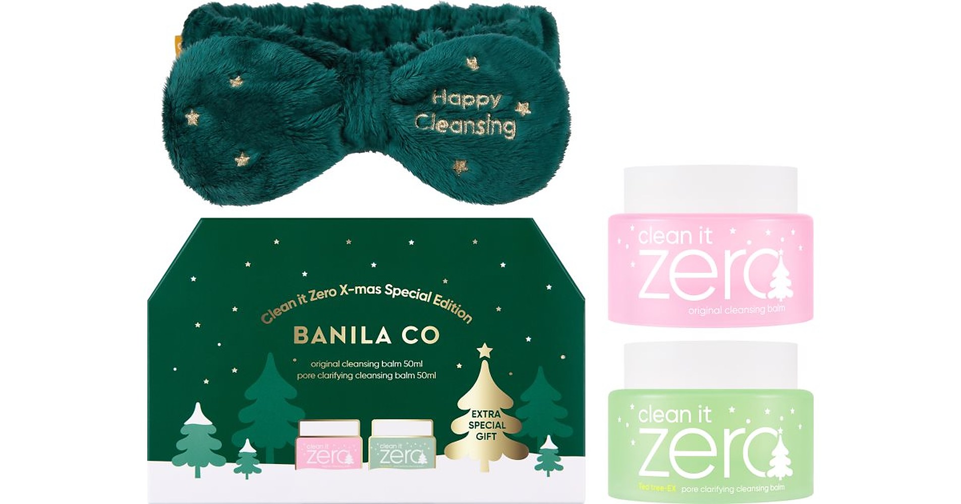 Banila Co. clean it zero X-Mas Special Edition Set joululahjasetti täydelliseen ihonpuhdistukseen 1 pz