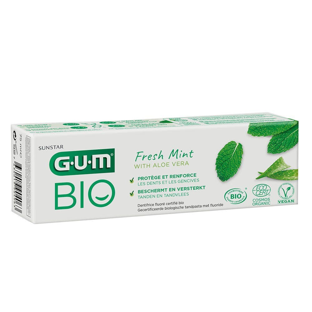 Luomu Fresh Mint hammastahna purukumi 75ml