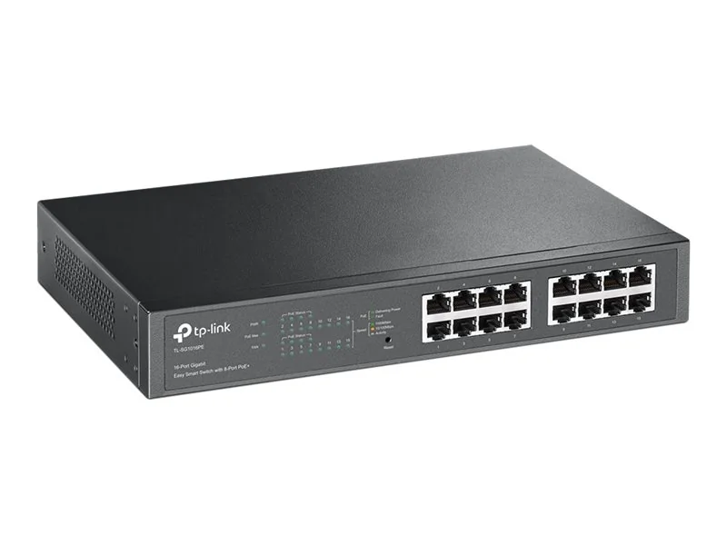 TP-Link TL-SG1016PE - 16-porttinen hallittava Gigabit PoE+ -kytkin