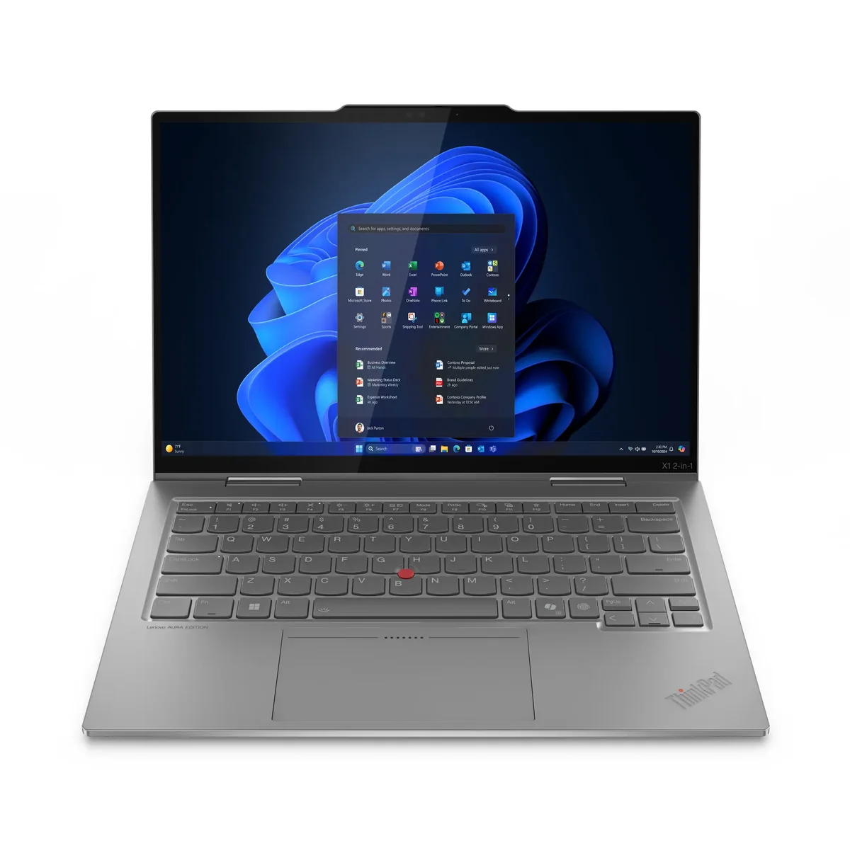 Lenovo ThinkPad X1 2-in-1 Gen 10 Aura Edition - 14" - Intel Core Ultra 5 - 226V - Evo - 16 GB RAM - 512 GB SSD - 5G upgradable - Nordic (Danish/Finnish/Norwegian/Swedish)