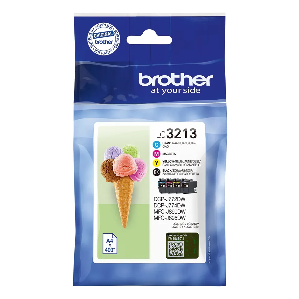 Brother LC3213VALDR / LC 3213 Arvopakkaus, neljä kpl