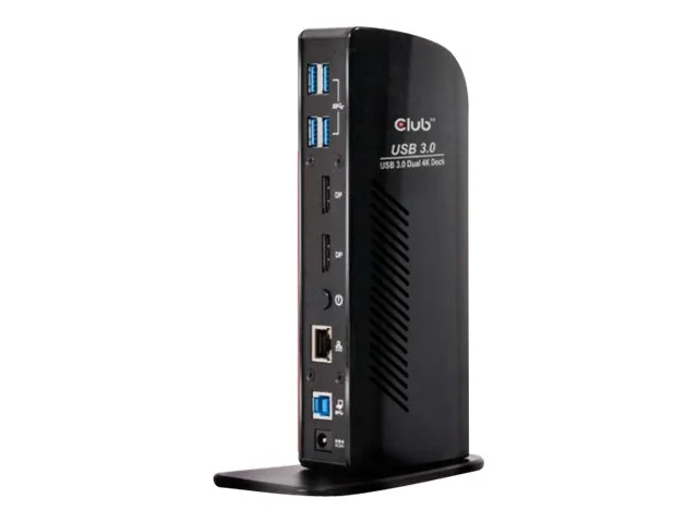 Club 3D SenseVision 3.2 Gen1 USB-A+C 11-in-1 -telakka, Musta