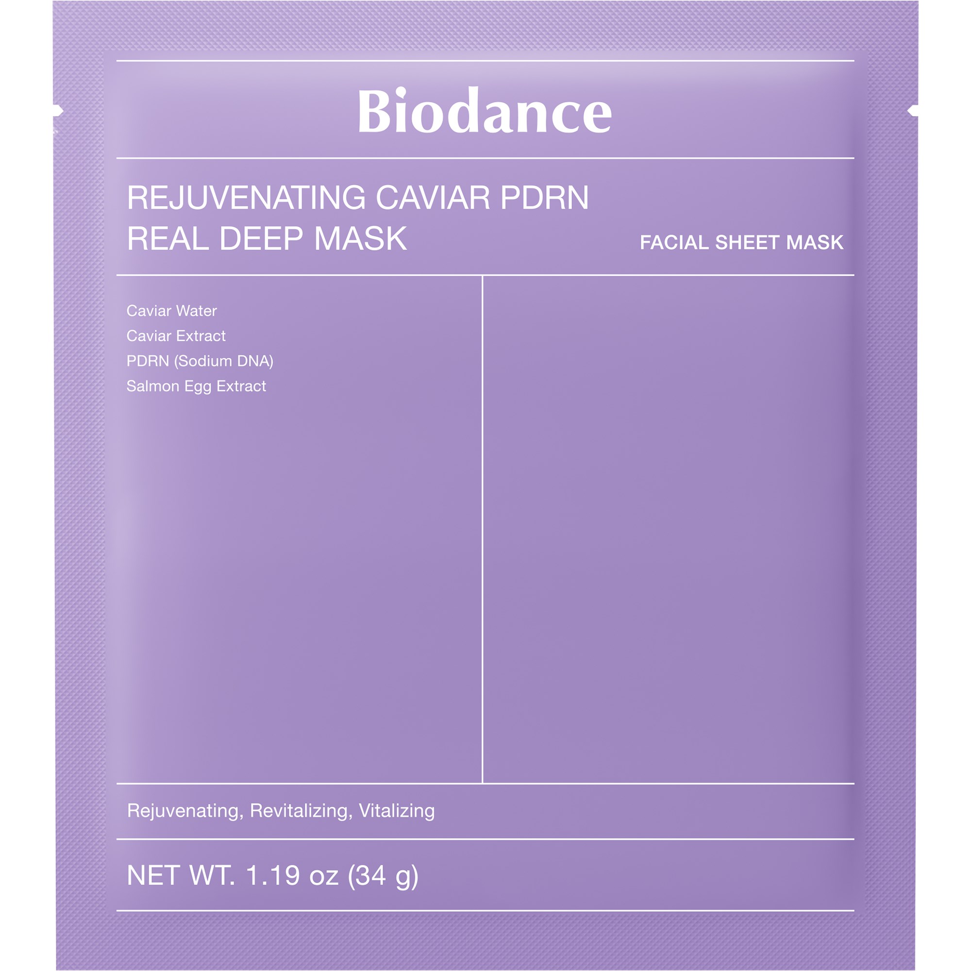 Biodance Rejuvenating Caviar PDRN Real Deep Mask 34 g
