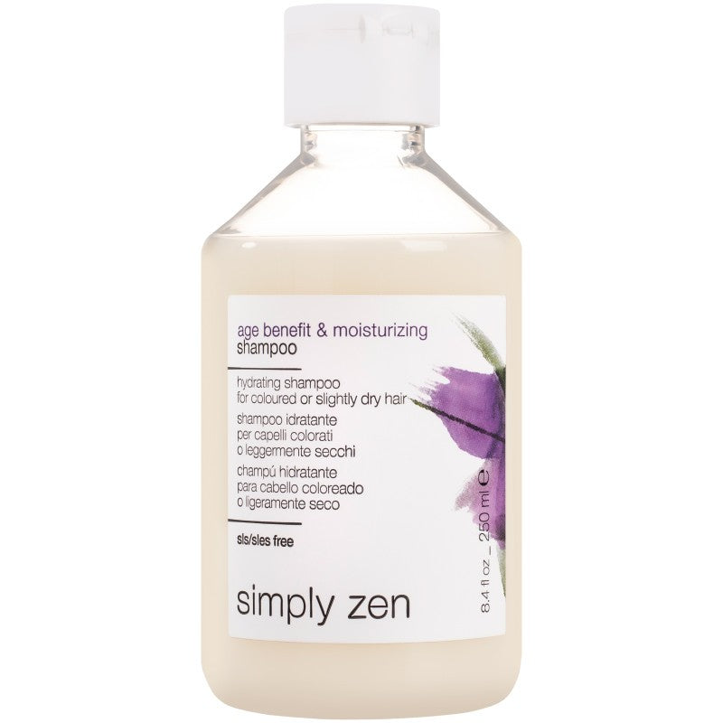 Yksinkertaisesti Zen Age Benefit & Moisturizing Shampoo - kosteuttava shampoo värjätyille hiuksille, 250 ml