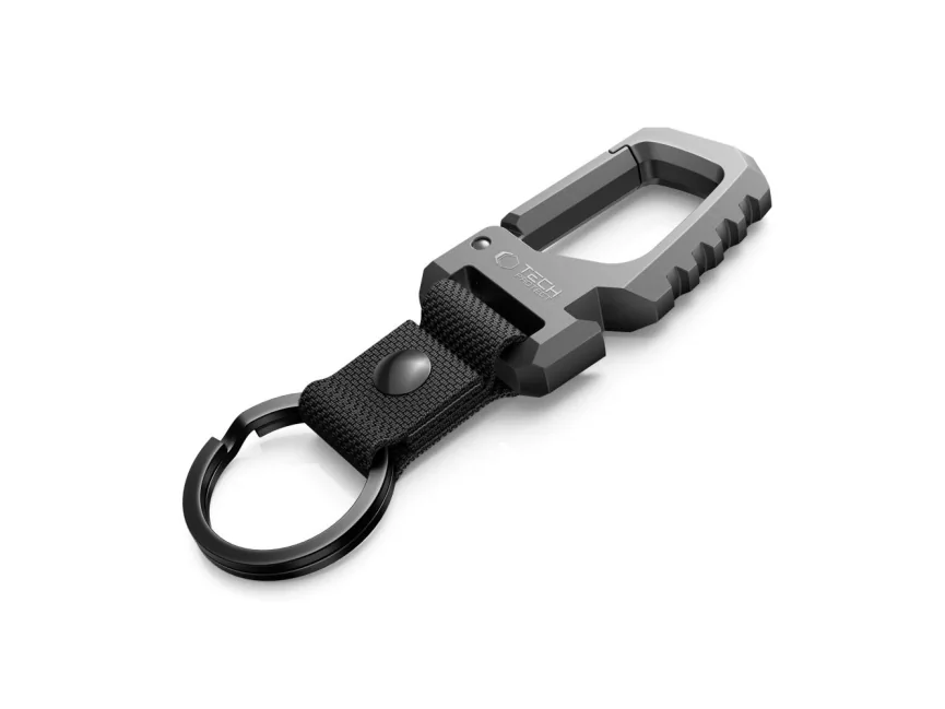 Tech-Protect Slidelock Keychain - Black & Grey
