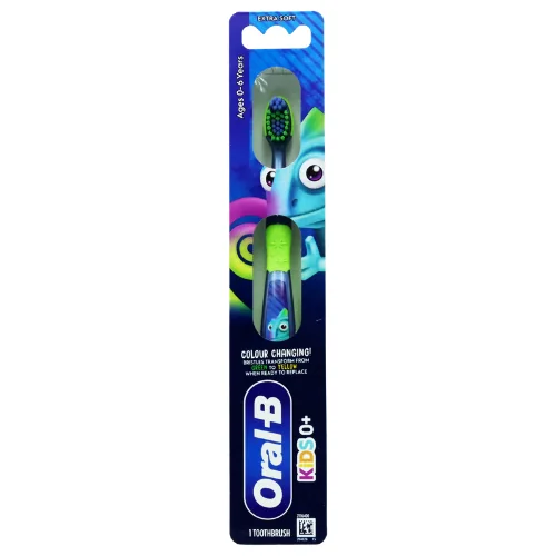 Oral-B Kids 0+ Erittäin Pehmeä Manuaalinen Hammasharja Väriä Vaihtavilla Harjaksilla