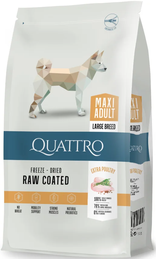 Quattro Maxi Adult with Poultry kuivaruoka, 12 kg