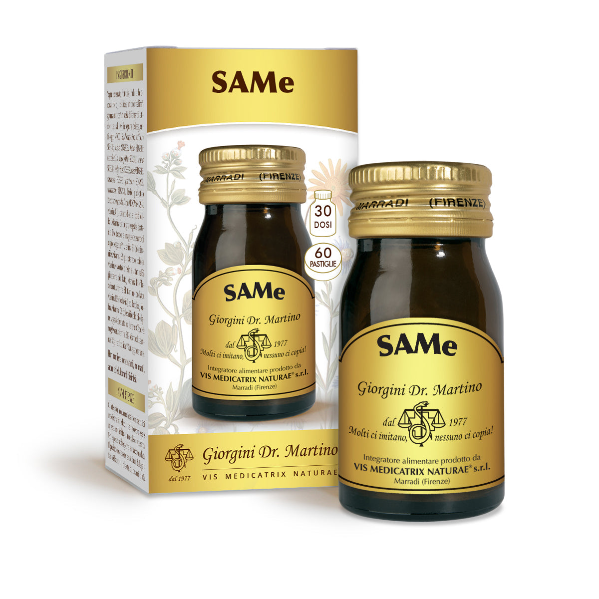 Dr Giorgini SAMe 60 tablettia à 500 mg - 30 g