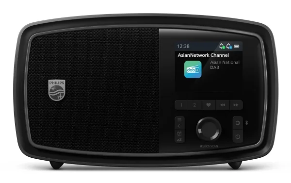 Philips TAV2000DB, Kannettava, Analoginen & digitaalinen, DAB, DAB+, FM, 5 W, TFT, 25 m