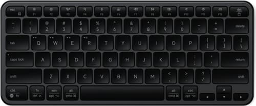 Satechi Slim EX1 - keyboard - QWERTY - Nordic - space black Input Device - Näppäimistö - Pohjoismainen - Musta