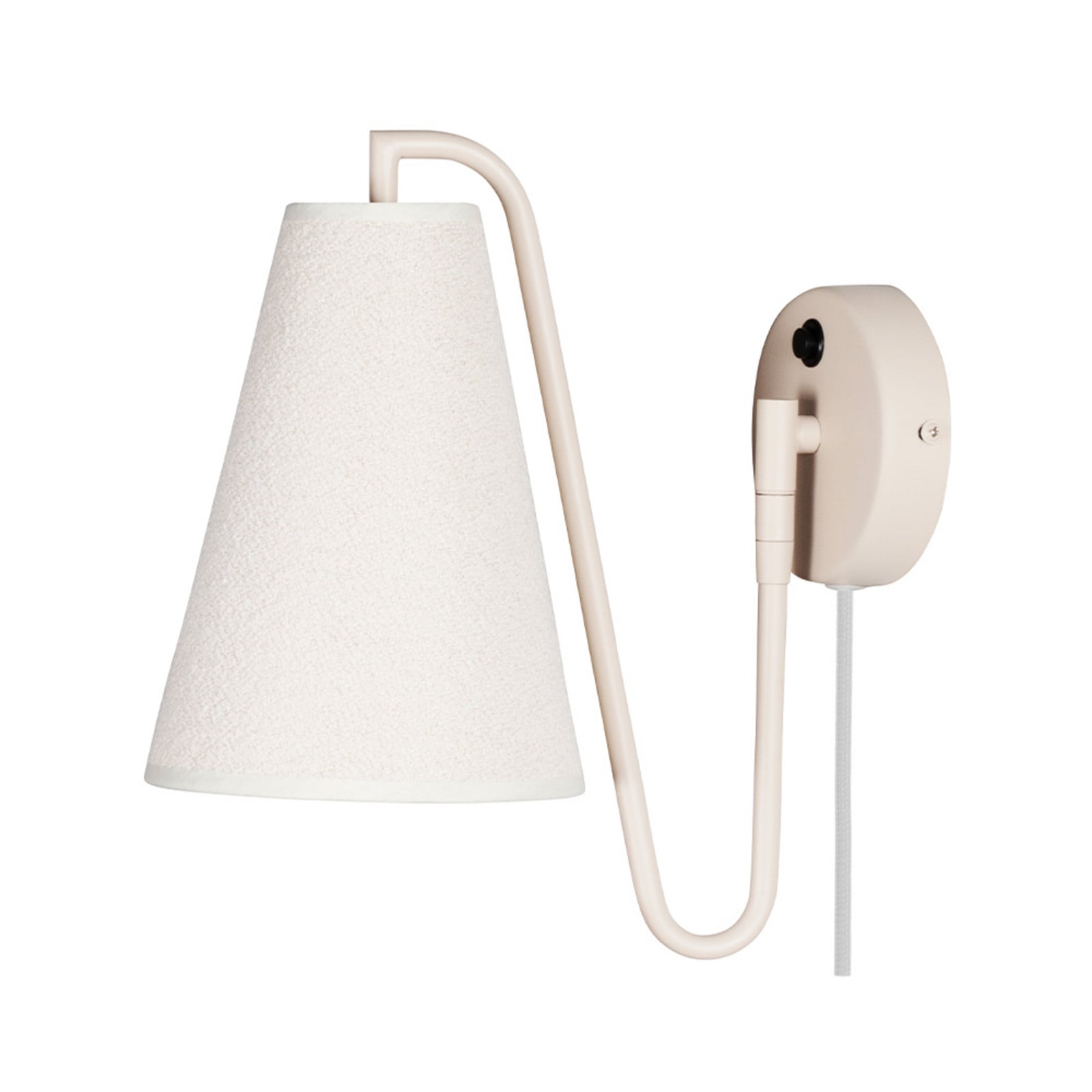 Lou Seinävalaisin Bouclé Valkoinen/Beige - Globen Lighting - Olohuone - Design - Kangas / tekstiili