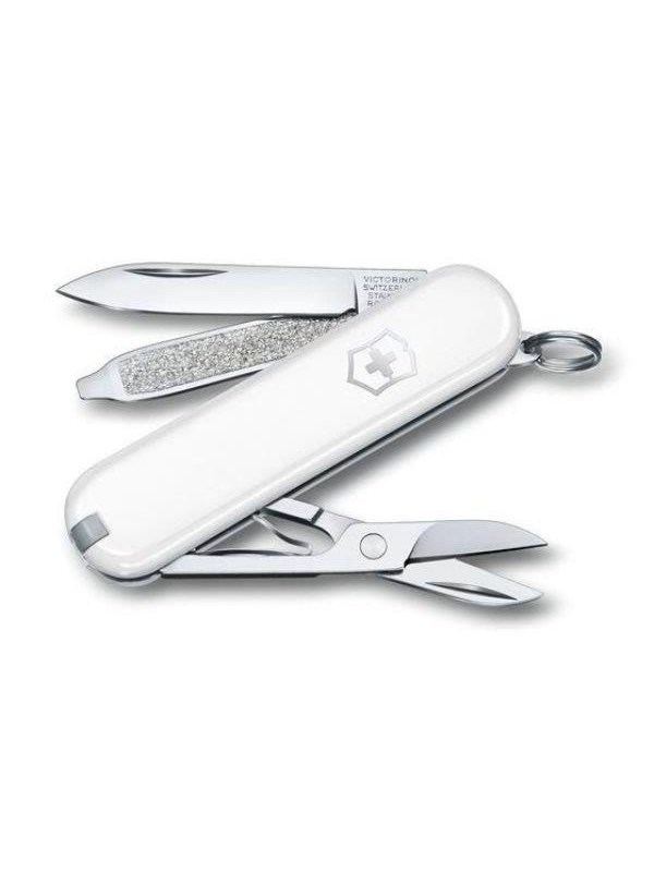 Victorinox Classic SD Falling Snow -monitoimityökalu, valkoinen