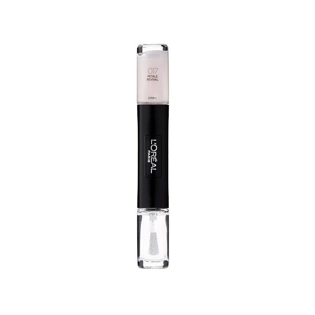 Erehtymätön geelivaikutteinen kynsilakka L'Oreal Paris 2 in 1 017 Petale Revival 2 x 5 ml