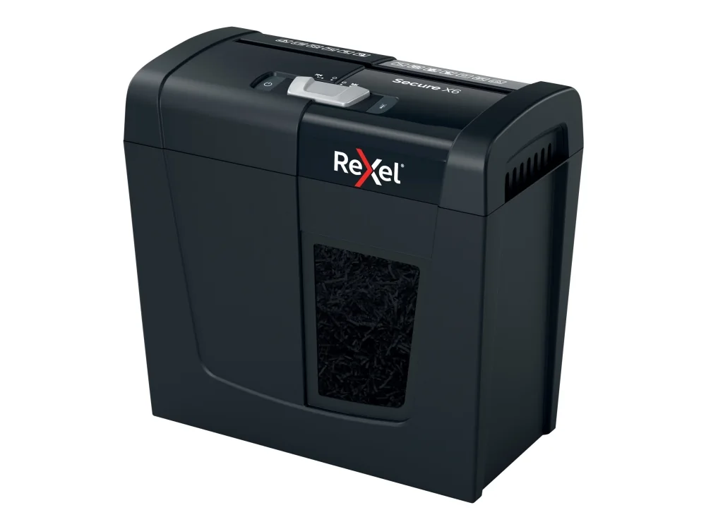 Rexel Secure X6 paperisilppuri, P4, Ristiinleikkaava, 4 x 40 mm, 10 L, 100 arkkia, 68 dB, 6 arkkia
