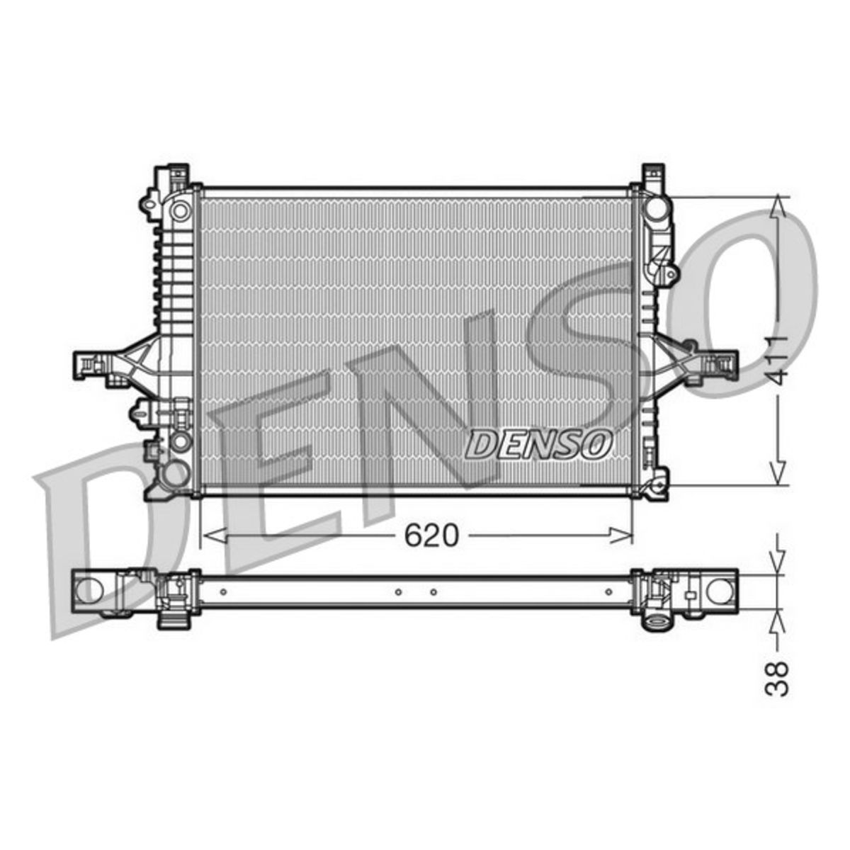 Jäähdytin, moottorin jäähdytys DENSO DRM33066