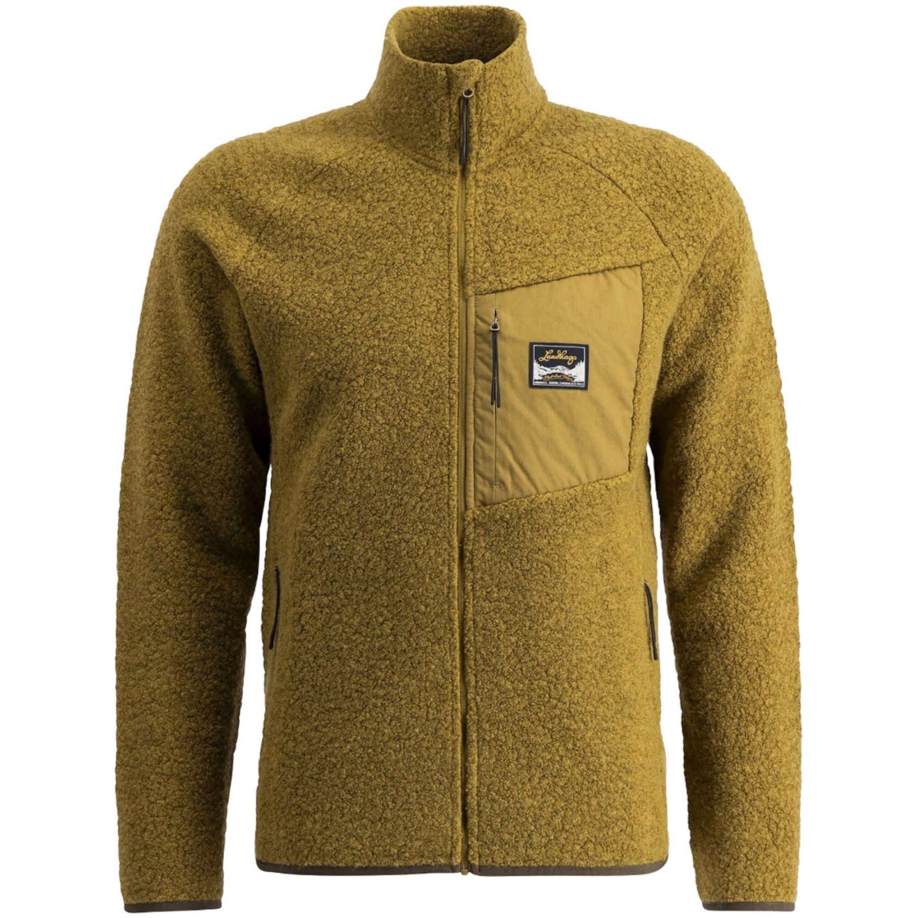 Lundhags Flok Wool Ms Pile, välikerros, miesten, vihreä