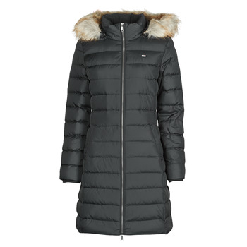 Tommy Jeans Pitkä talvitakki 'ESSENTIAL' meleerattu beige / musta