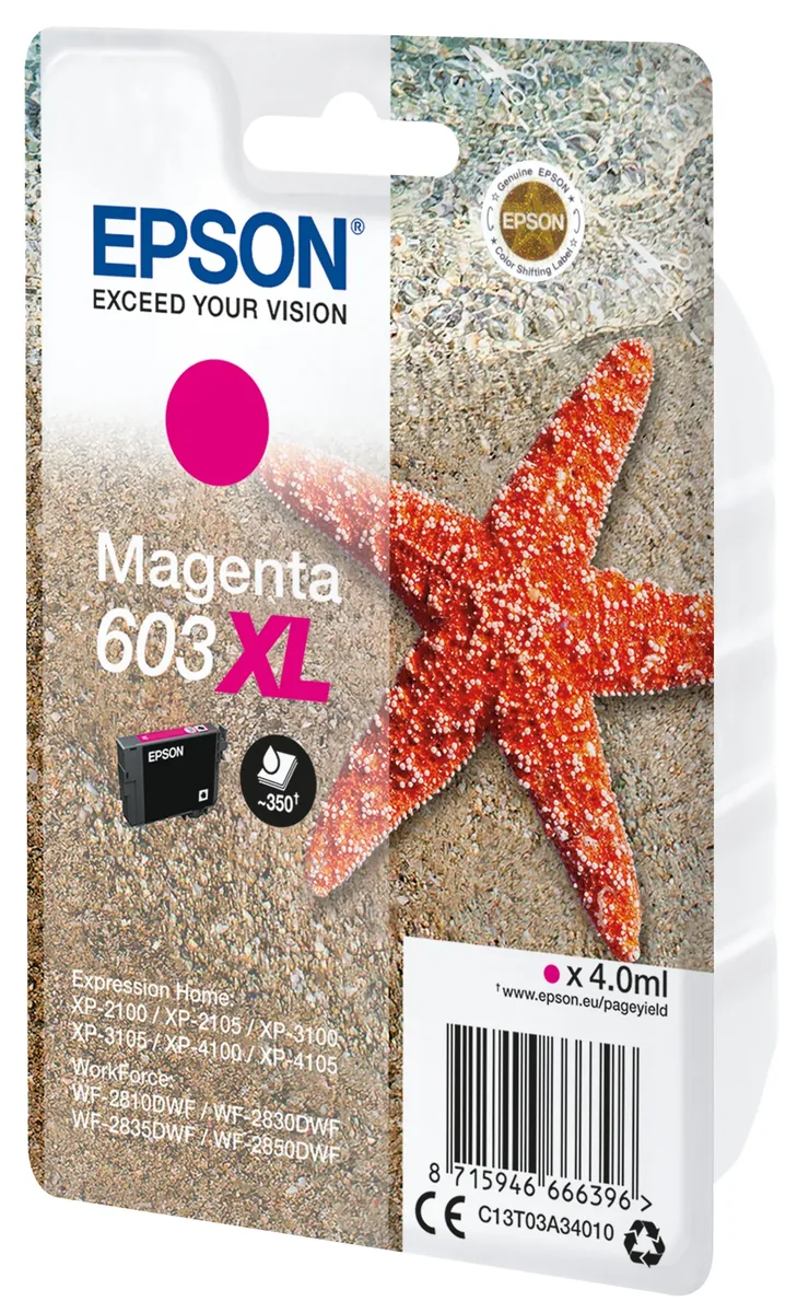 Epson Muste Magenta 603xl 4ml