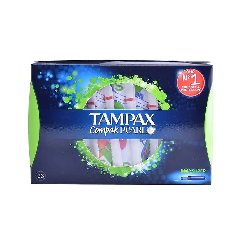 Tampax Pearl Compak Super 36 -yksikkö