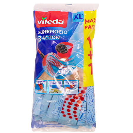 Vileda Supermocio 3Action XL lattiamoppi - 2 kpl