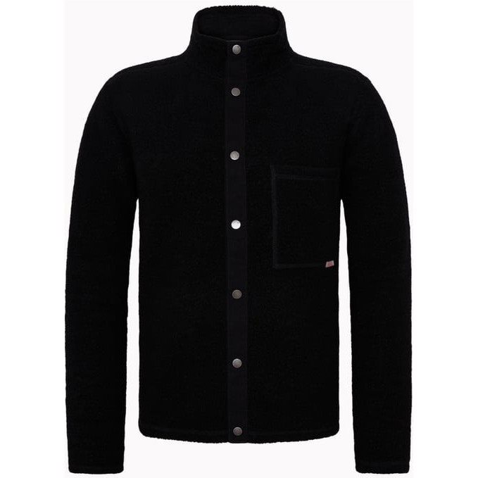 Varg M Gotland Wool Overshirt Black Granite - S