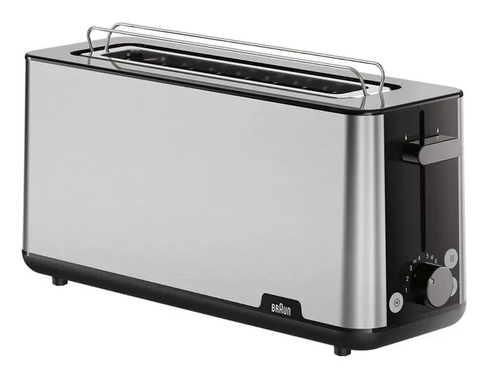 Braun PurShine HT 1610 -leivänpaahdin, 2 viipaleita, musta/ruostumaton teräs