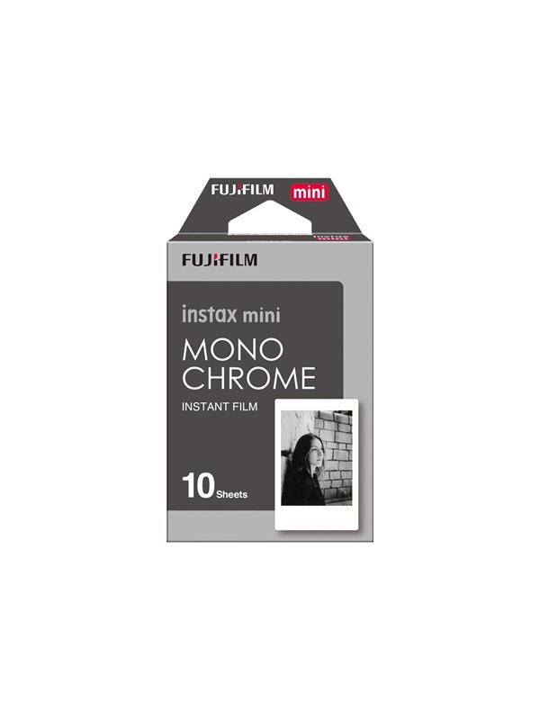 Fujifilm Instax Mini Monochrome - Mustavalkoinen pikafilmi - instax mini - ISO 800 - 10 laukausta