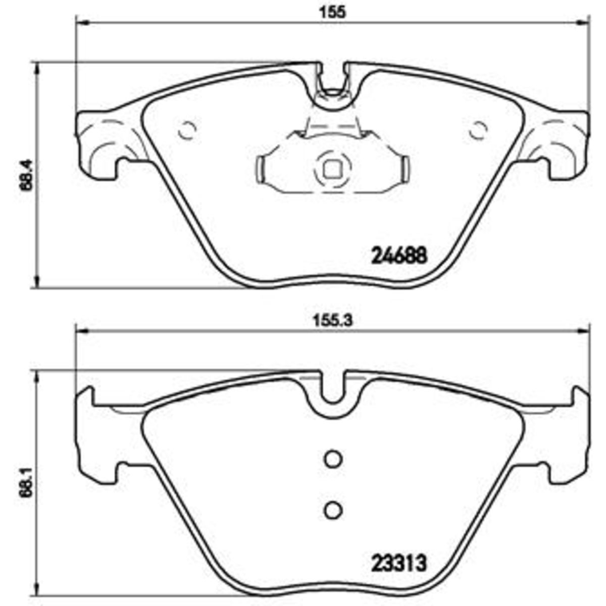 Jarrupalat, levyjarru BREMBO P 06 074
