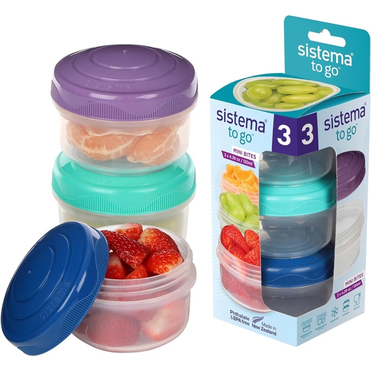 Minipurkki 3-pack 0,13 l, Sistema