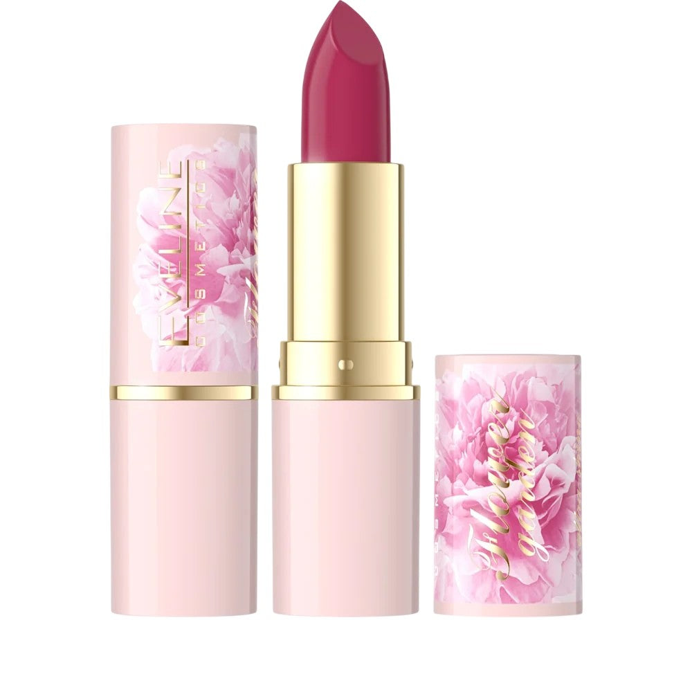 Eveline Cosmetics Flower Garden kosteuttava kiiltävä huulipunaväri 03 4 G