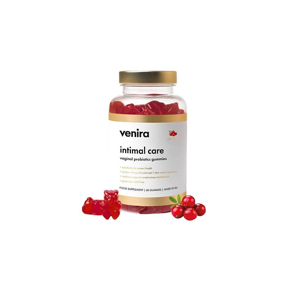 Venira Intiimihygienia - emättimen probioottiset purukumit - mustikka 60 kpl