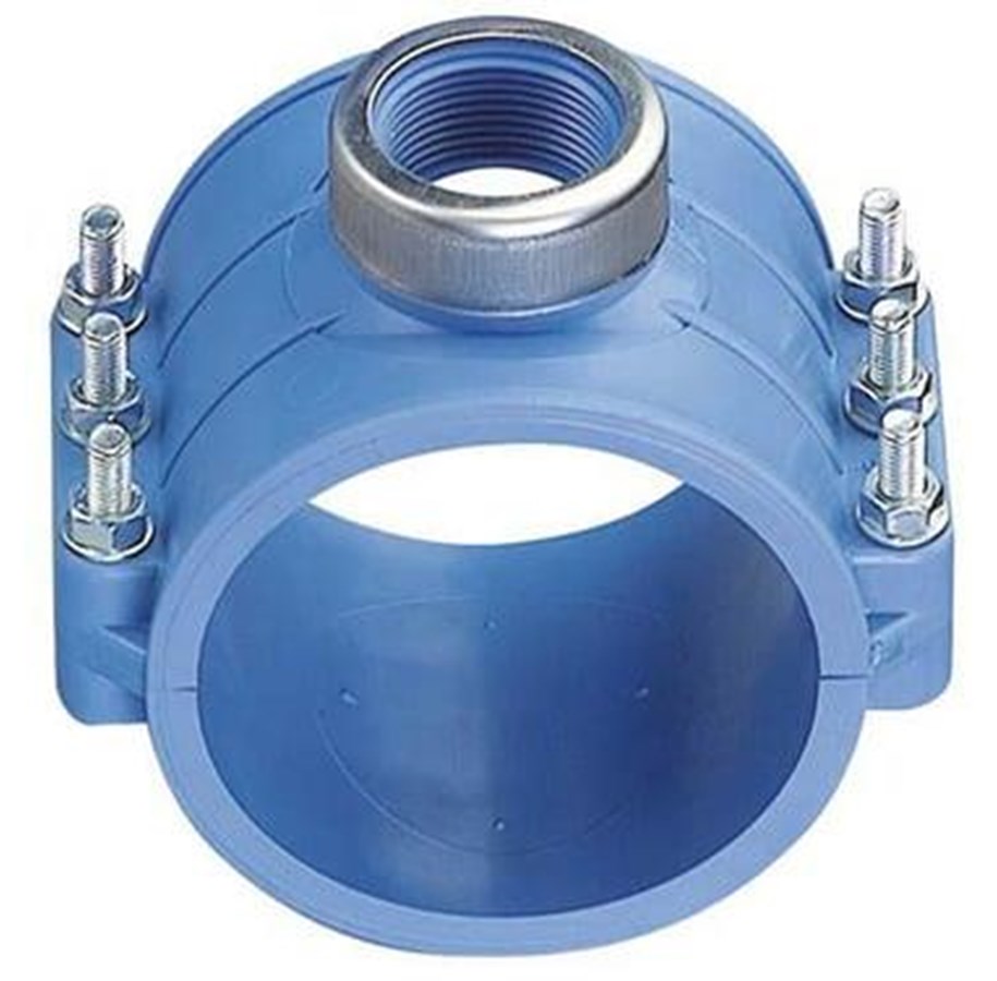 Anboringsbøjle 110mm x 1 PN16 - PP med A2 bolte. Polyrac