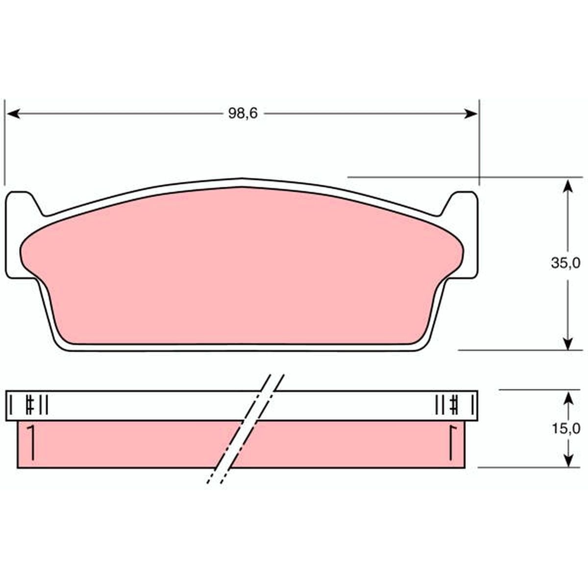 Jarrupalat, levyjarru TRW GDB1021