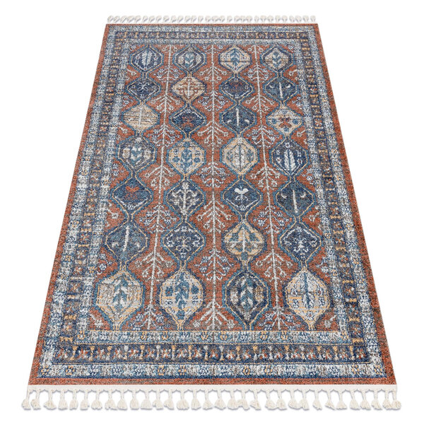 Matot Rugsx Matto moderni BELLE BG60A ruskea / vaaleanpunainen 80x150 cm 80x150 cm