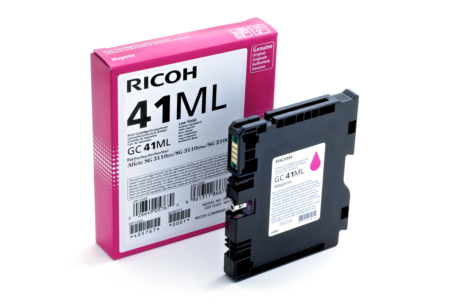 Ricoh Gelpatron magenta, 600 sivua 405767 Vastaa: N/A