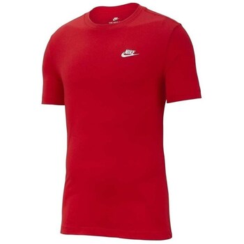 Nike Sportswear Paita 'Club'  punainen / valkoinen