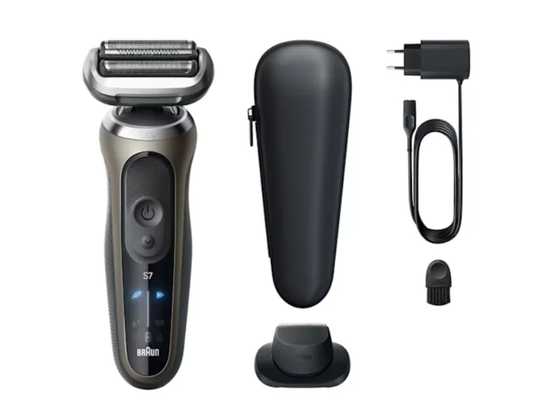 Braun Series 7 72-C1200s, Musta, Pronssi, Ruostumaton teräs, Painikkeet, Normaali, LED, AC/Akku, Sisäänrakennettu akku