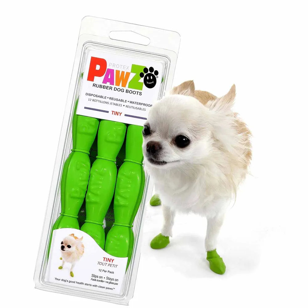 Pawz Dog Boots Color Apple Green Tiny