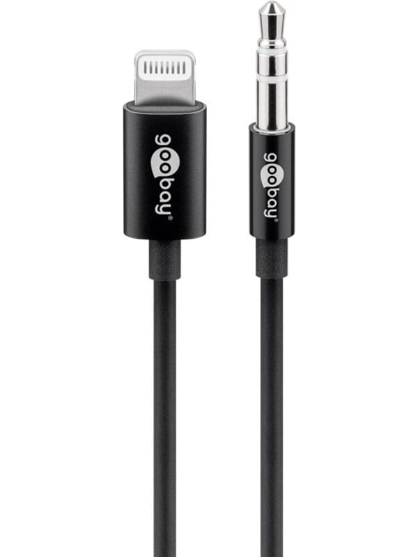Goobay AUX Lightning – 3,5 mm -audiokaapeli, 1m
