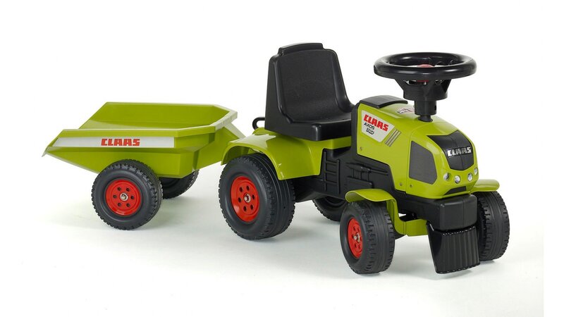 Potkutraktori ja kärry Claas Axos 310, Falk Toys