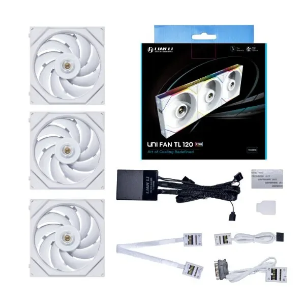 Lian Li UNI FAN TL, tuuletin, 12 cm, 200 rpm, 2600 rpm, 33 dB, 90,1 kuutiometriä/min.