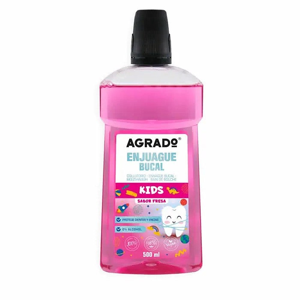 Agrado Mansikka Lasten Suuvesi 500ml