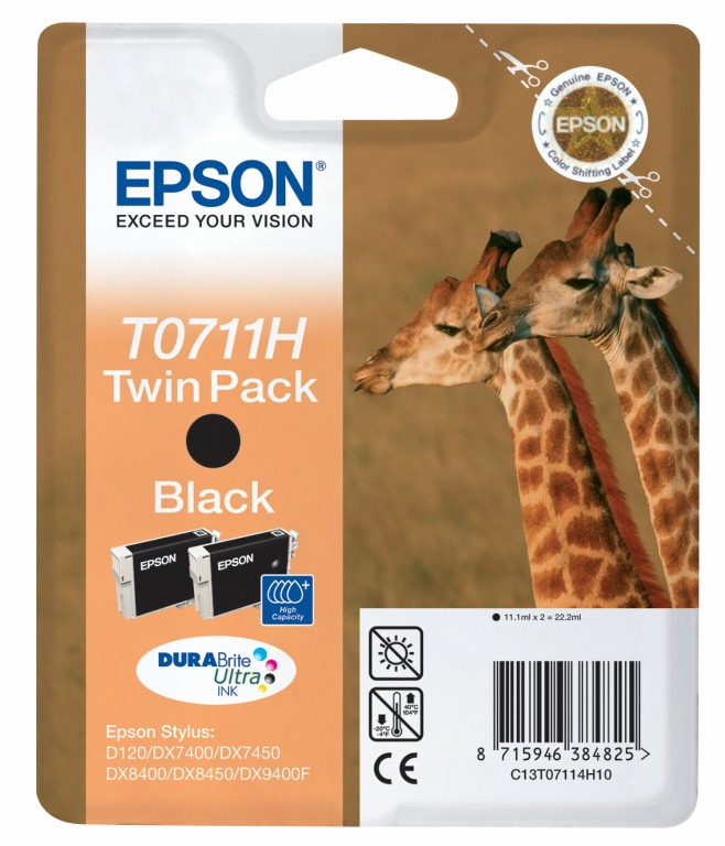 Epson Epson T0711H Mustepatruuna musta T0711H Vastaa: N/A