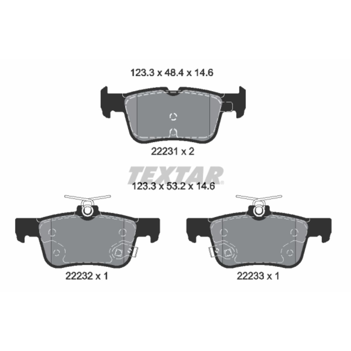 Jarrupalat, levyjarru TEXTAR 2223103