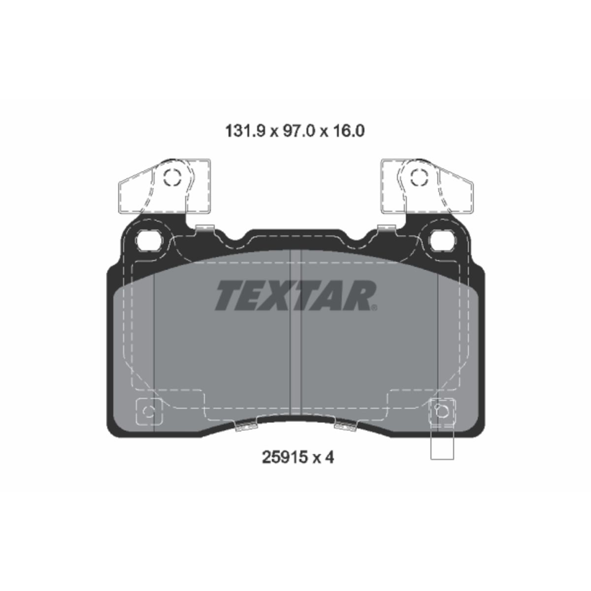 Jarrupalat, levyjarru TEXTAR 2591503
