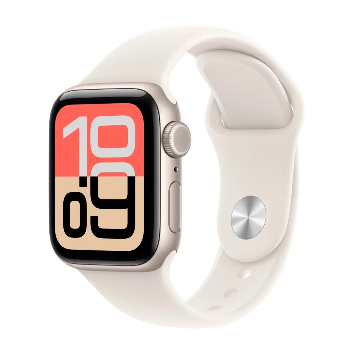 Apple Watch SE 3 GPS + Cell 40 mm tähtivalkea alumiini, tähtivalkea urheiluranneke - M/L