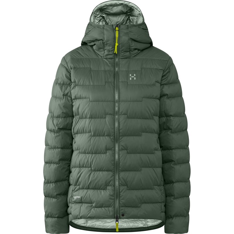 Haglöfs ROC Flash Down Hood Women Chlorophyll Green - XL