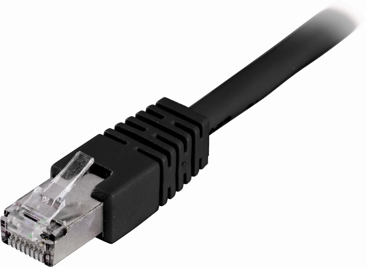 Deltaco Cat6 U/FTP RJ45 1.5m -verkkokaapeli, musta